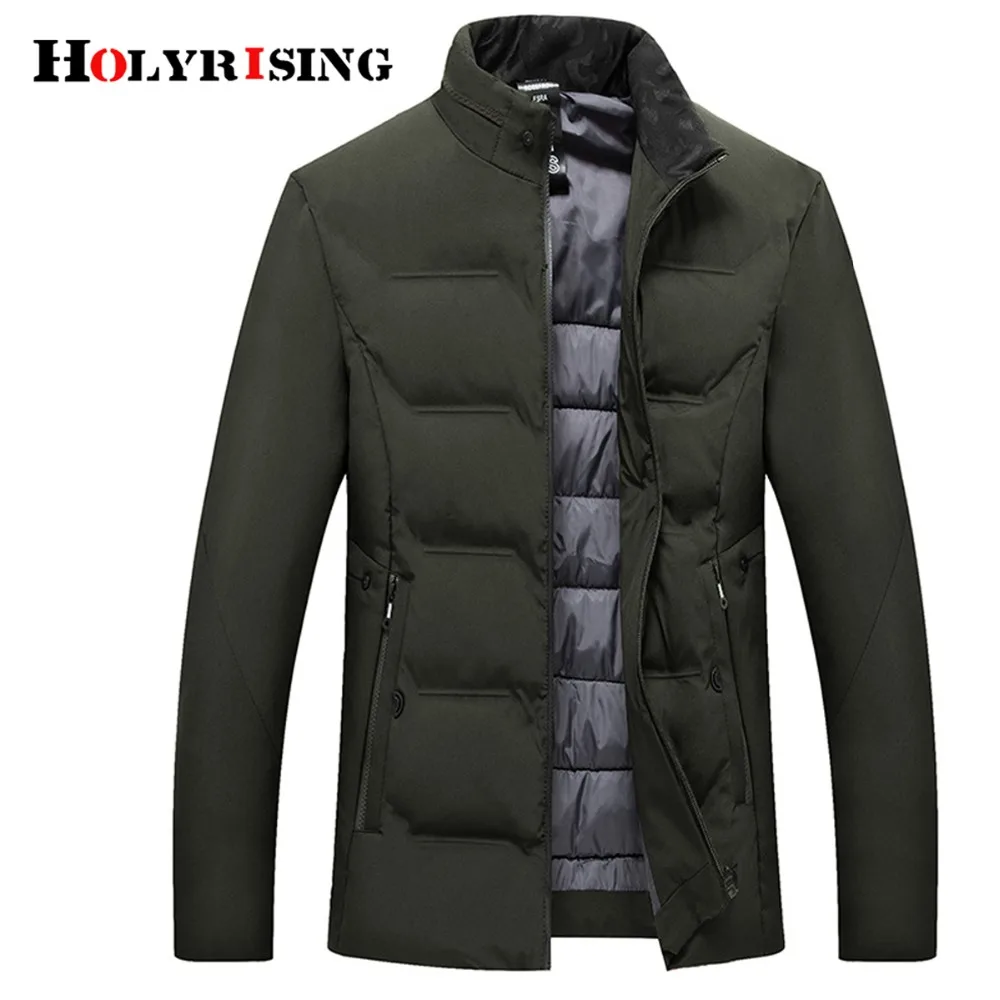 Holyrising Cazadora Hombre зимняя одежда для мужчин теплая куртка однотонные хлопковые