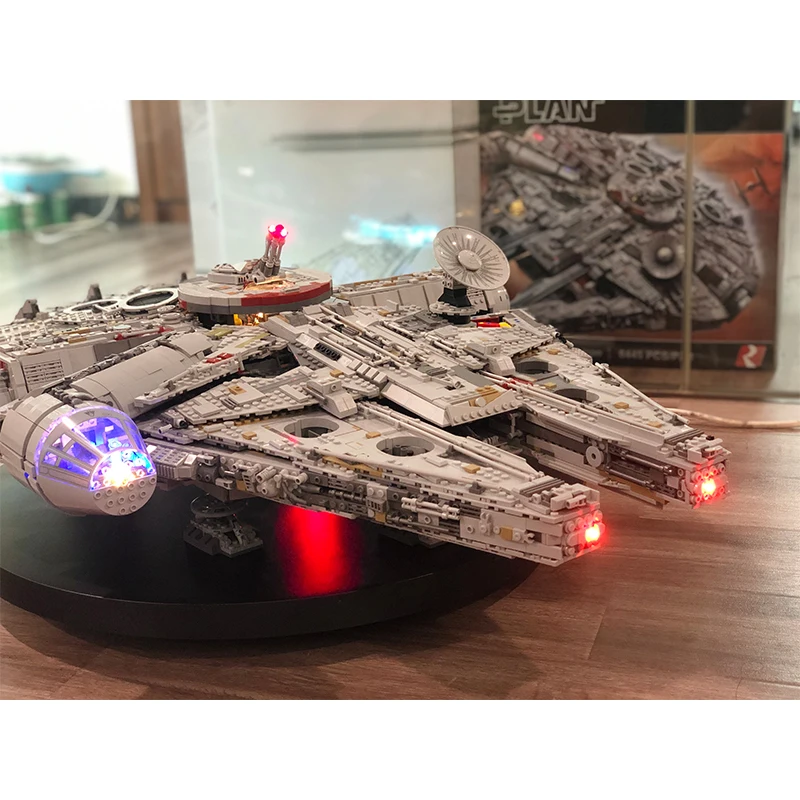 Комплект со светильник кой для LGset Star 75192 и 05132 Millennium конструктор модель блока