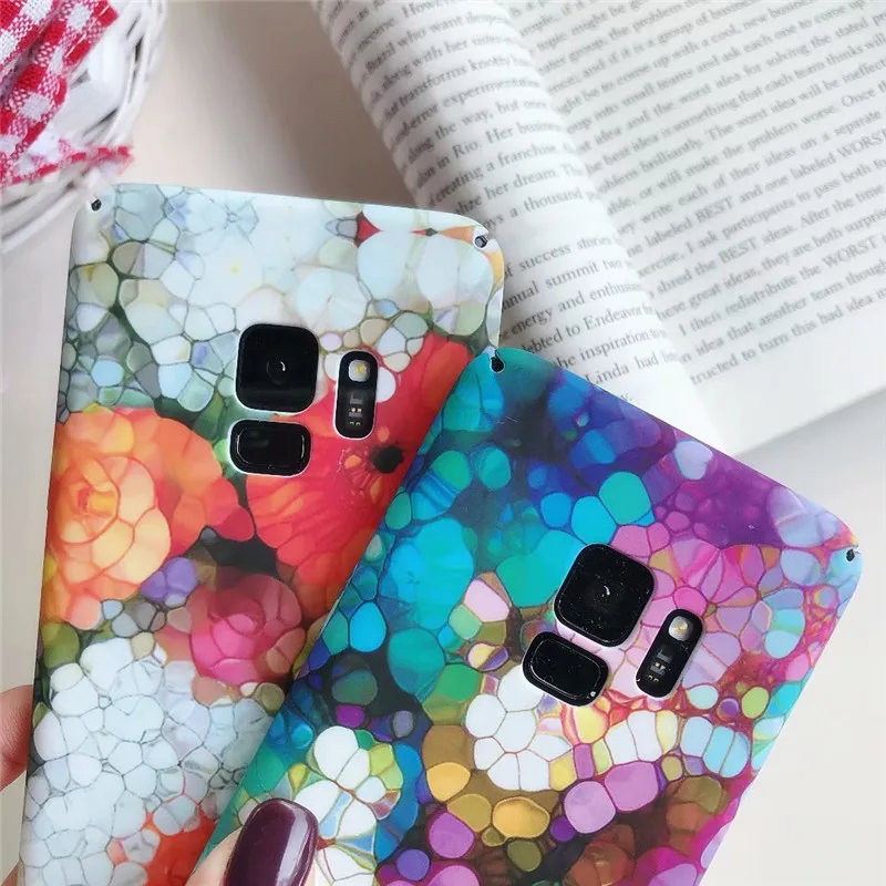 Чехол для телефона LANCHE с цветком Samsung Galaxy S10 Plus Lite Note 8 9 S8 S9 S7 edge Роскошный Жесткий