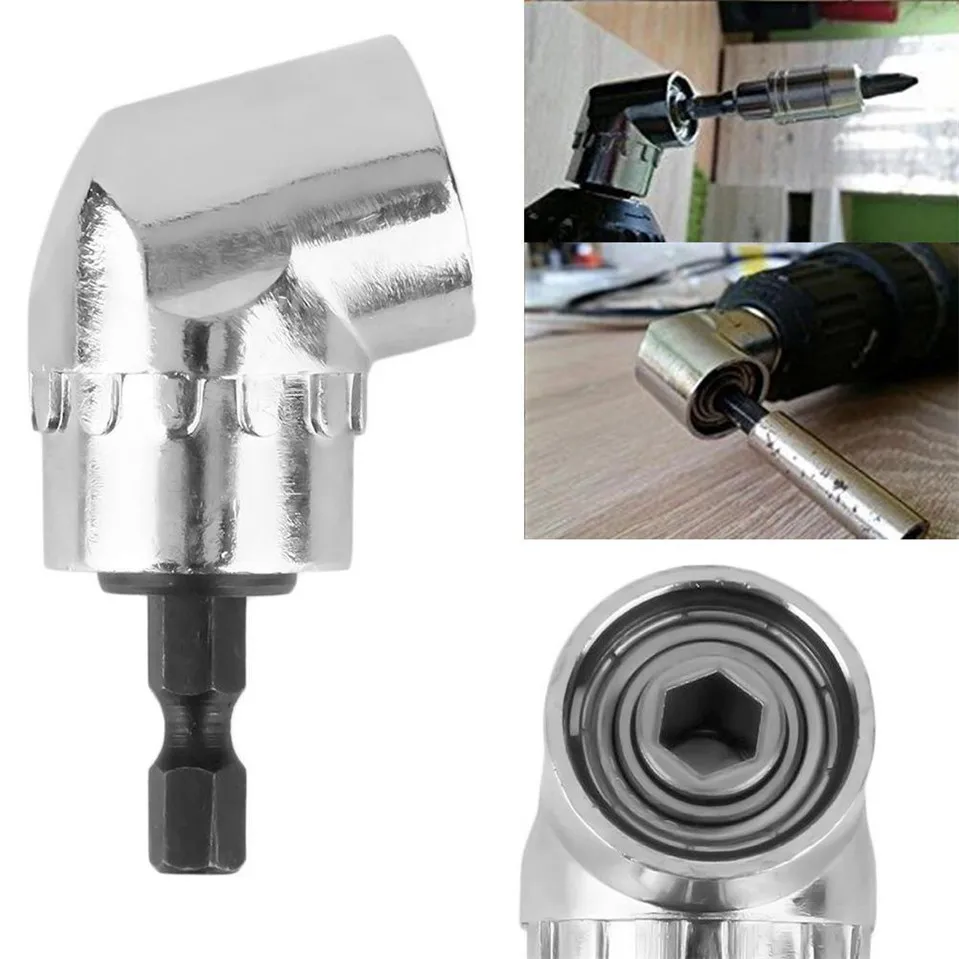 SmileMango 105 Degrees 1/4" Electric Hex Drill Bit Adjustable Angle Driver Screwdriver Socket Holder Adaptor tools | Инструменты