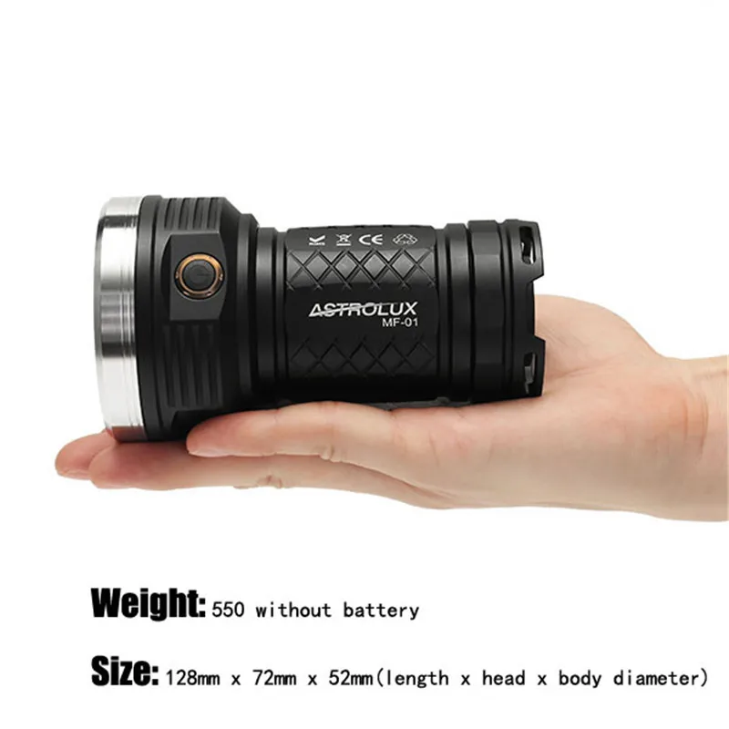 Astrolux MF01 XP-G3/Nichia 219C 12000LM супер яркий светодиодный фонарик 18650 Водонепроницаемый 7 режимов наружные портативные фонари Lanterna