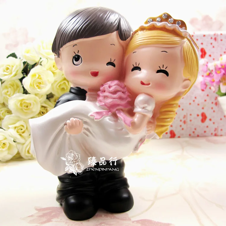 Смоляный дисплей невесты и жениха романтическое западное свадебное украшение