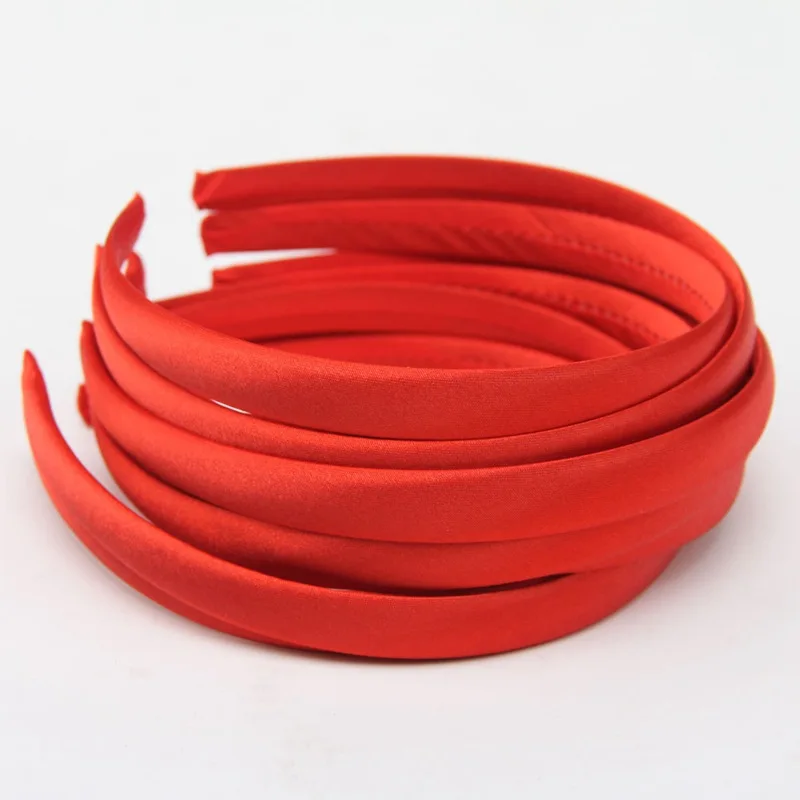 10pcs/lot -15mm children and Teen Satin Covered hairbands Fashion Baby Alice Headband 17 Different Colors girls hair assessories | Детская