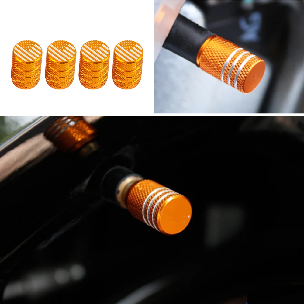 4 шт./упак. Авто Алюминий сплава круглый колесный обод шины клапан крышки рулевой