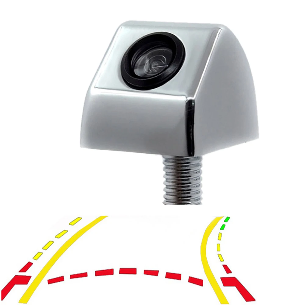 Chrome Rearview Cam Автомобильная интеллектуальная динамическая траектория движения направляющая парковочная линия заднего вида резервная камера треков для Android DVD монитор - Название цвета: Chrome Rearview Cam