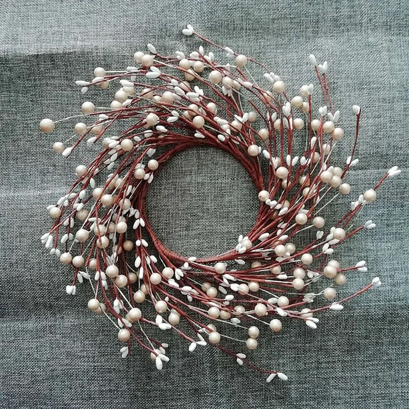 1 шт. искусственная сельская примитивная белая жемчужная ягода венок из ягод