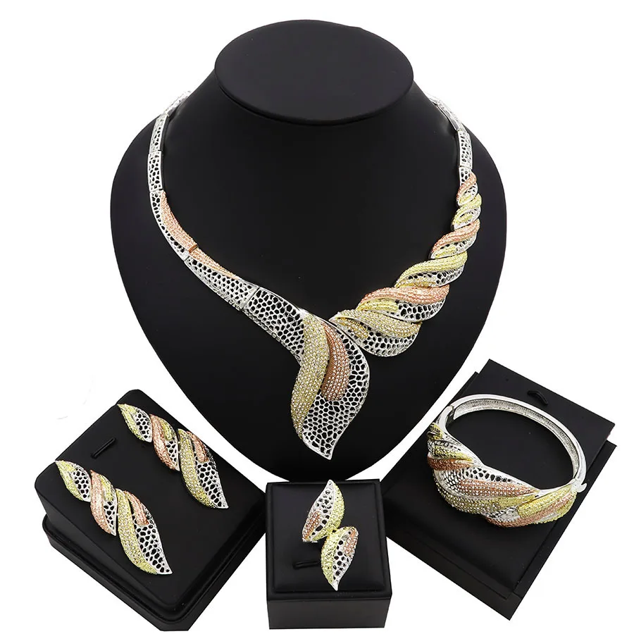 TSROUND Африканский ювелирный набор статуэтки Bijoux achier Inoxydable Femme нигерийский