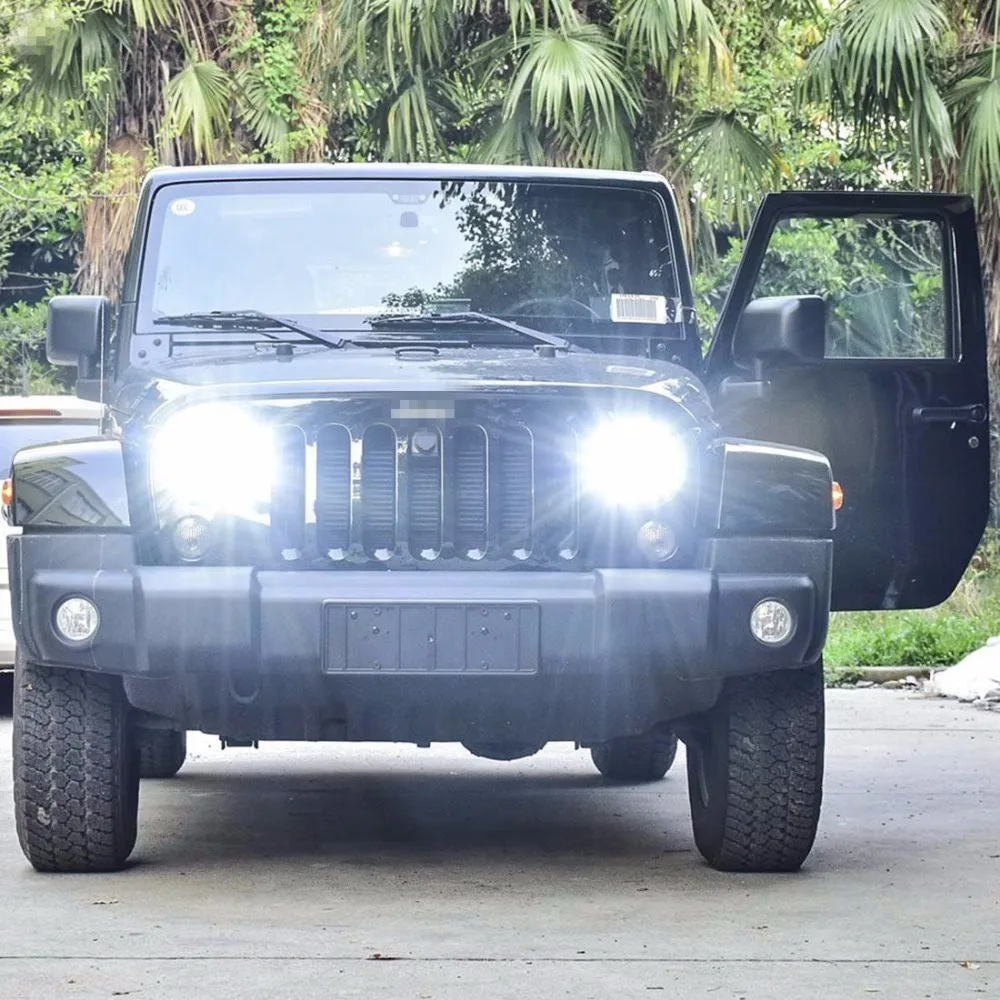 Marloo 2 шт. для Hummer H1 H2 светодиодная фара 80 Вт 7 дюймов круглый проектор светодиодный