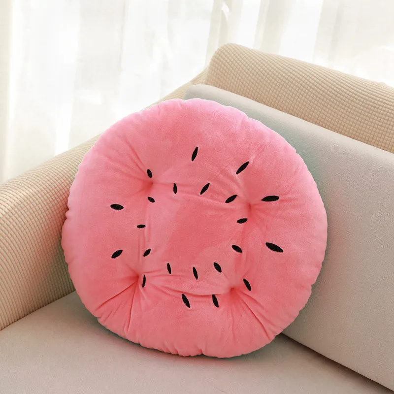watermelon Милая мультяшная плюшевая подушка в виде фрукта, клубники, арбуза, ананаса, плюшевая подушка, подушка для кресла, дивана, подушки для детей, подарок на день рождения для девочки - Цвет: watermelon