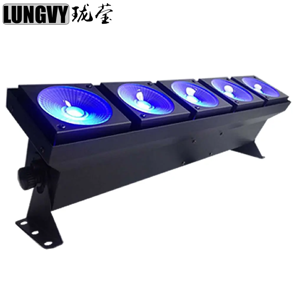 Бесплатная доставка 5x30 Вт RGB светодиодный матричный DJ фон светильник с эффектом