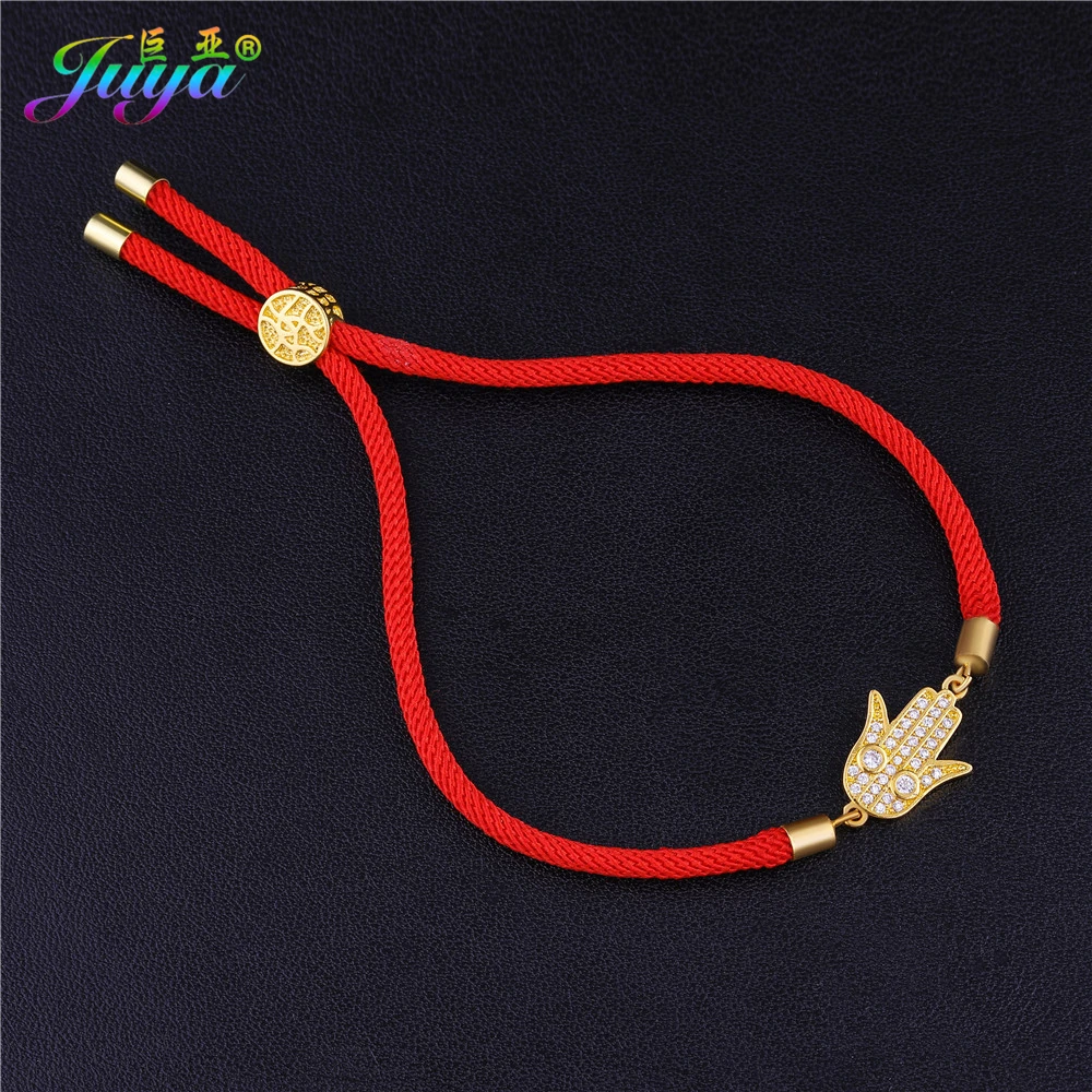 Золотые/розовое золото Хамса браслеты с микрозакрепкой из циркония Фатима