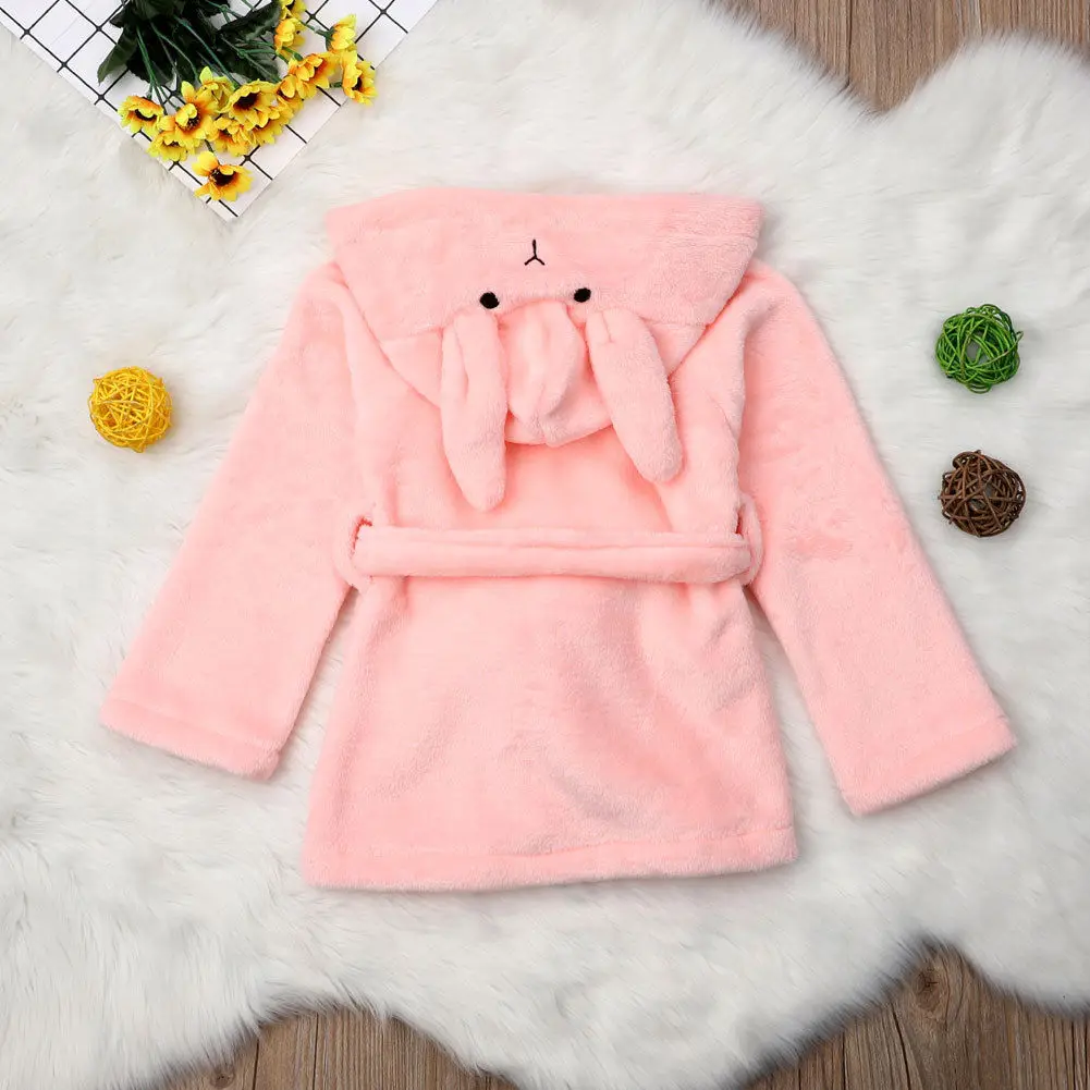 Emmababy 2018 для маленьких мальчиков и девочек зимние теплые с капюшоном ночь банный