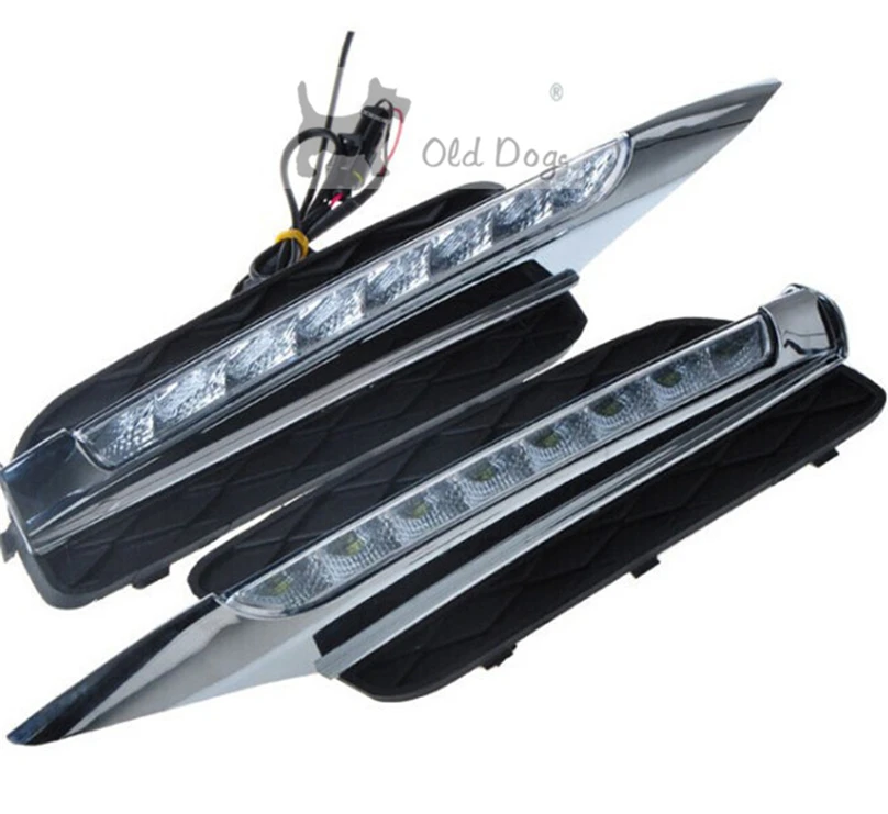 2 шт. LED DRL для BMW X5 E70 2007 2008 2009 2010 Габаритные огни дневного света автомобиля