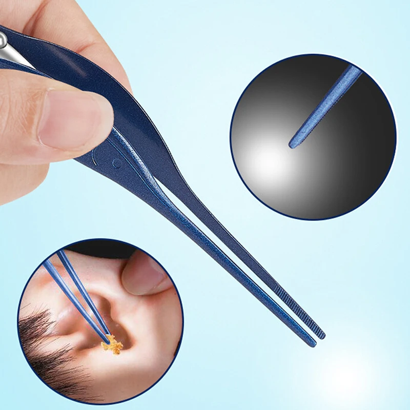 Ear Cleaner Tool LED Flashlight Earpick Wax Removal Tweezer Luminous Kids Curette Electric Cleaning Device New | Красота и здоровье