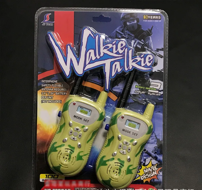 2PCS Novelty Walkie Talkie Toys kids Children Simulation Intercom Camouflage Military Style Outdoor | Игрушки и хобби