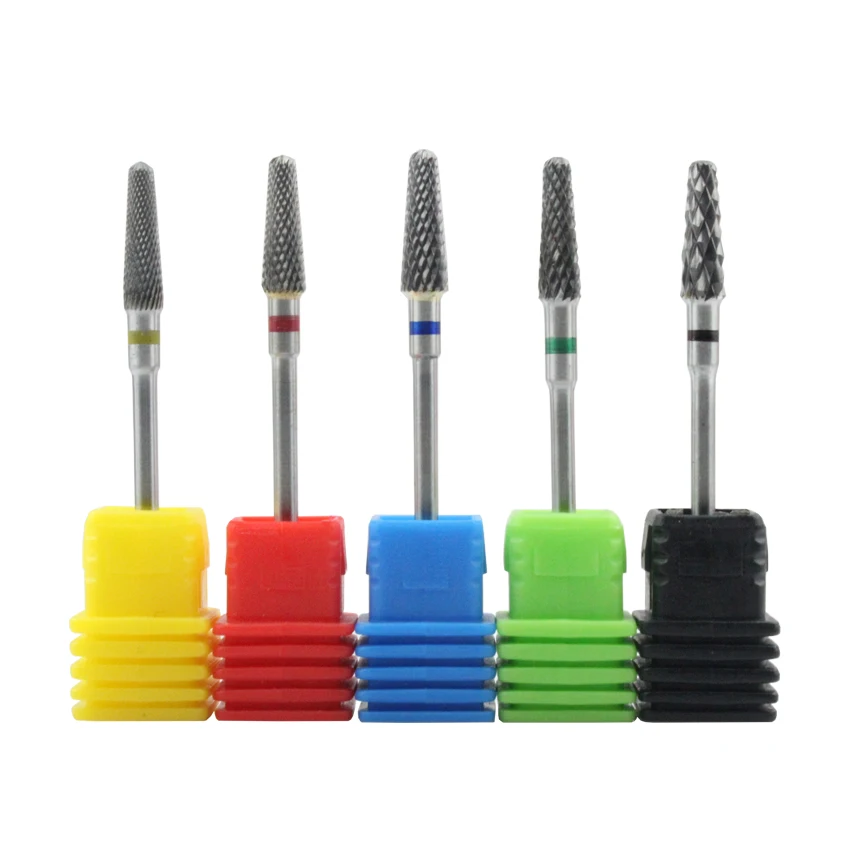

Tignish 1Pcs 3/32'' Tungsten Steel Flame Shape Nail Drill Bit UV Gel Polish Remove Electric Drill Manicure Pedicure File Tools