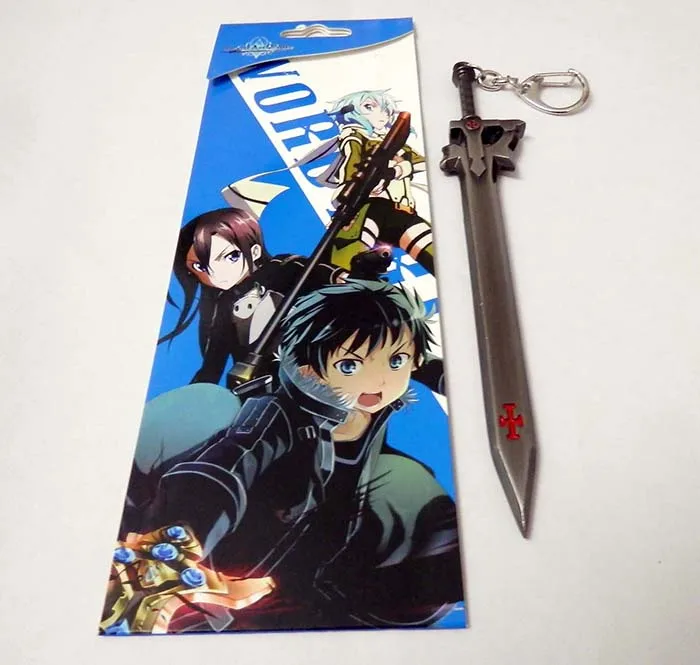С рисунком из аниме мастера меча онлайн цепочка для ключей Sword Art Online (SAO) Арка