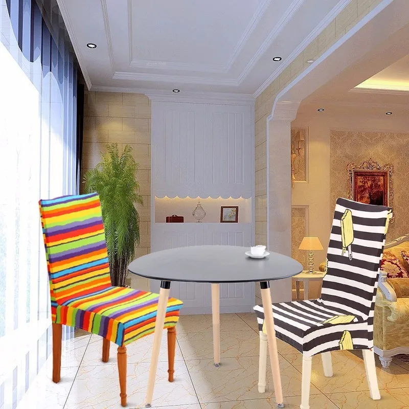 

Chair Decor Chair Cover Universal Removable Stretch Elastic Modern Printed Elastic Home Chair Cover Dining Chair Cover