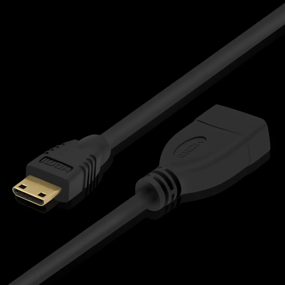 Премиум Версия 1 4 1080p 3D позолоченный мини адаптер HDMI Папа мама кабель