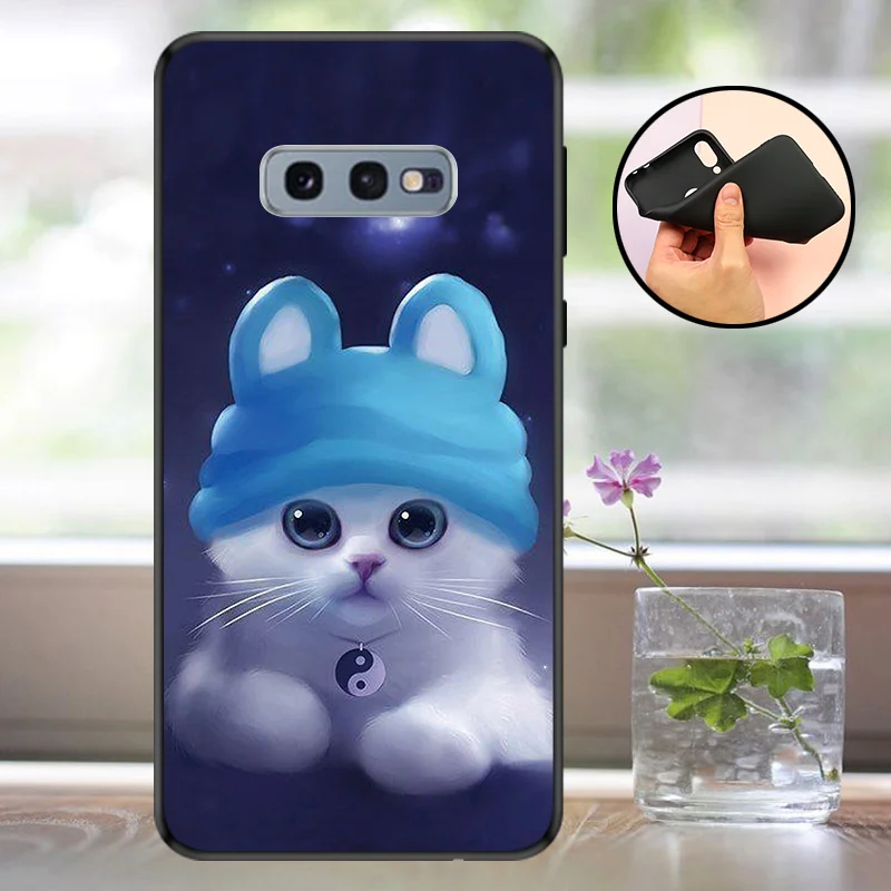 Чехол для Samsung S10 силиконовый мягкий чехол s10 Galaxy Plus Lite задняя крышка телефона S10e
