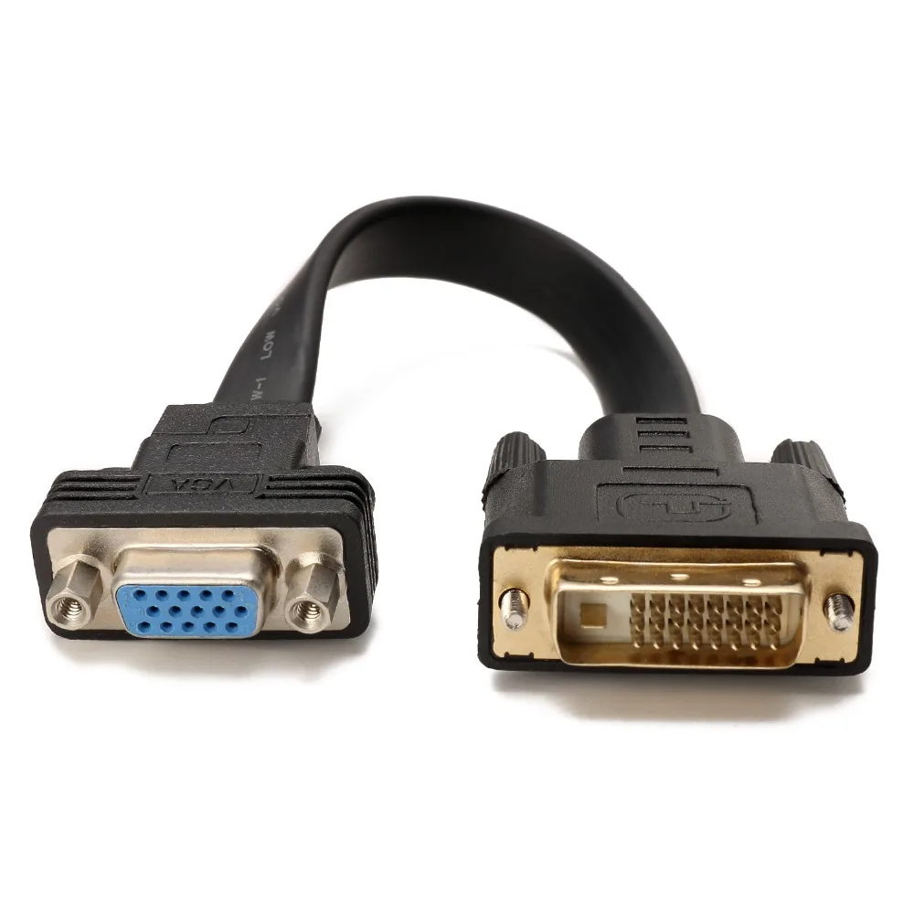 dvi d vga cable adapter Active DVI-D to VGA Male Female converter for pc | Audio &amp Video Cables