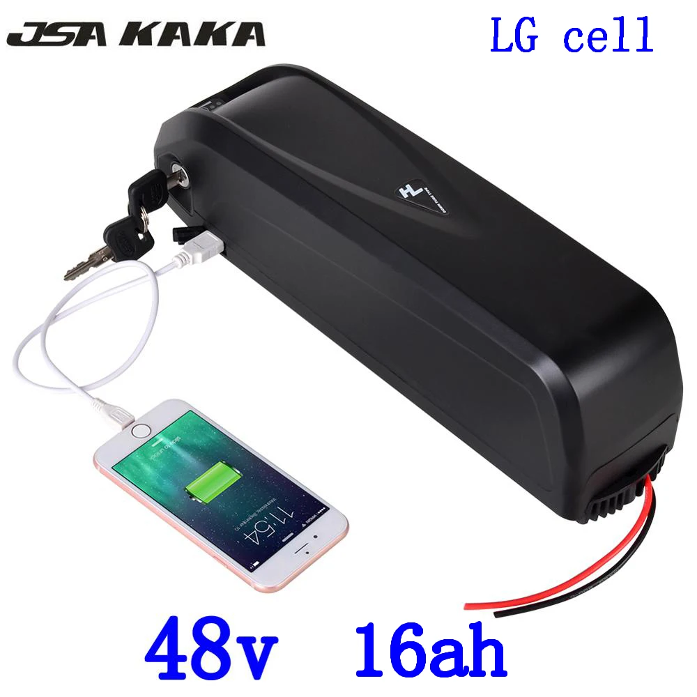48V Lithium Battery 17AH Electric Bike 500W 750W 1000W 10AH 13AH 16AH 18AH li-ion Ebike use LG cell | Спорт и развлечения