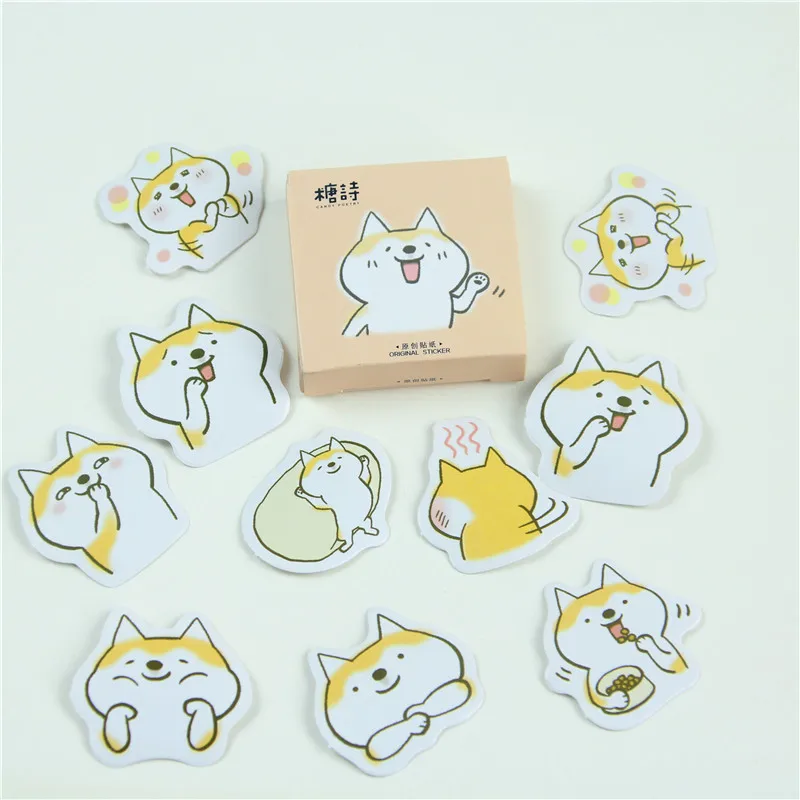45 шт./лот милые собаки Декоративные DIY Дневник наклейки Kawaii планировщик для скрапбукинга липкие канцелярские принадлежности Escolar школьные принадлежности