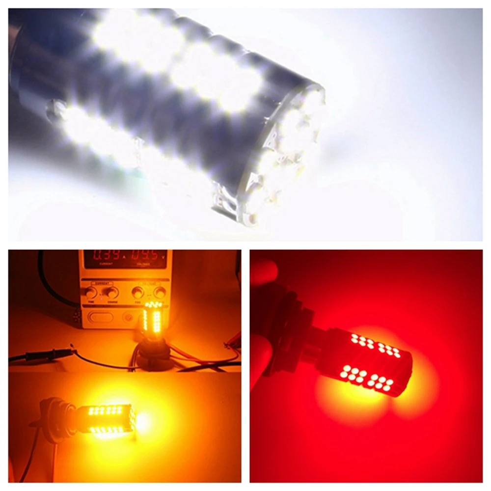 YSY 1X 1156 Ba15s P21W BAU15S PY21W 1157 BAY15D canbus НЕ erro 3030 60SMD S25 светодиодный белый желтый красный