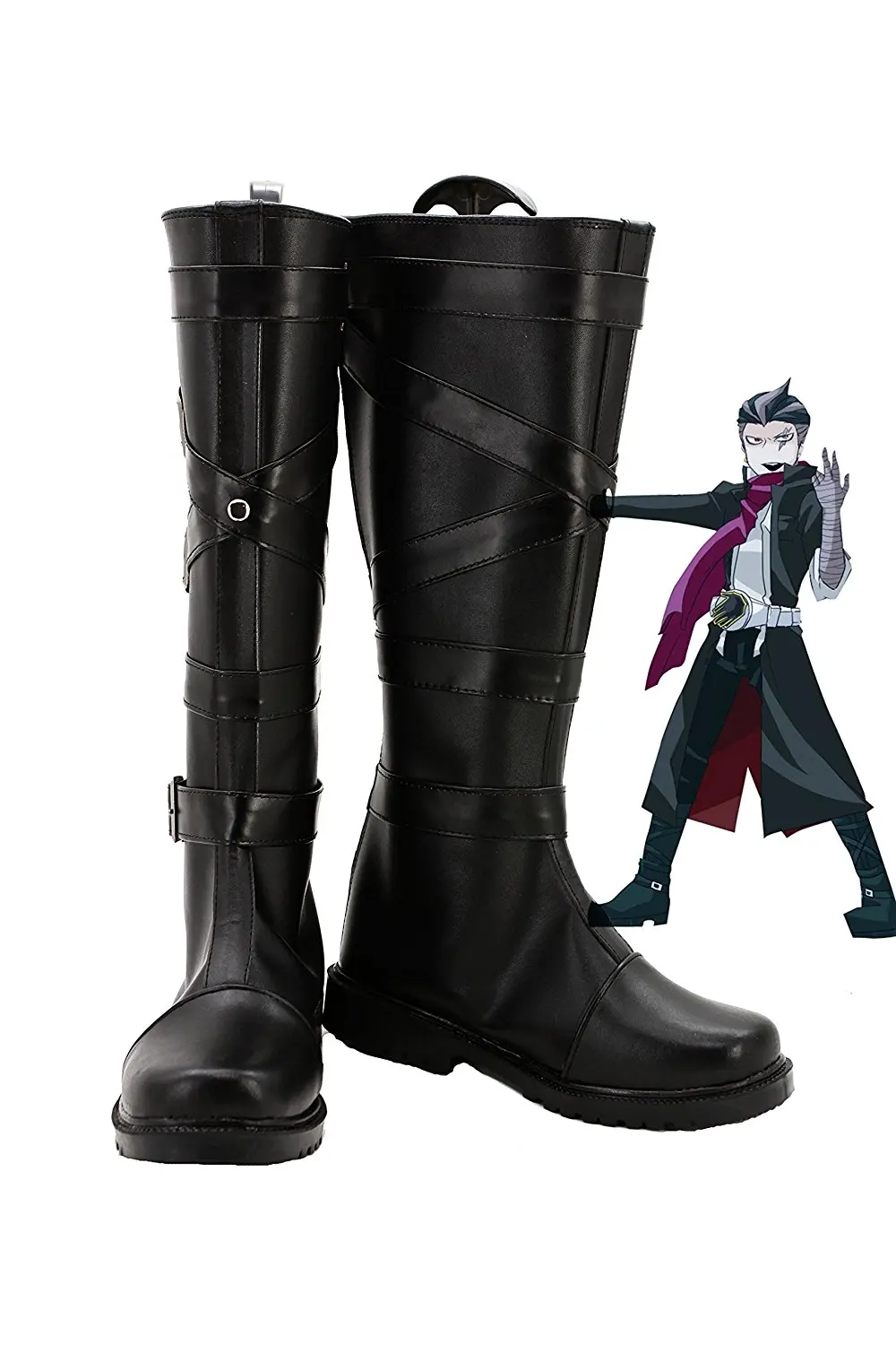 Ботинки для косплея Kiyotaka Ishimaru Danganronpa: Trigger Happy Havoc черные ботинки на заказ|Туфли| |
