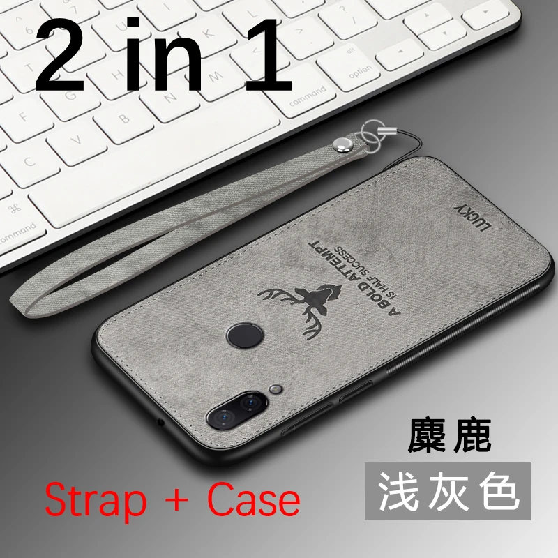 Deer-2in1-Gray Накладка Олень чехол для Xiaomi mi 8 9 SE Red mi 5 Plus 7 6A S2 6 Pro Note 4X5 Global 6 7 Pro автомобильный Магнитный чехол для Red mi 7 - Цвет: Deer-2in1-Gray
