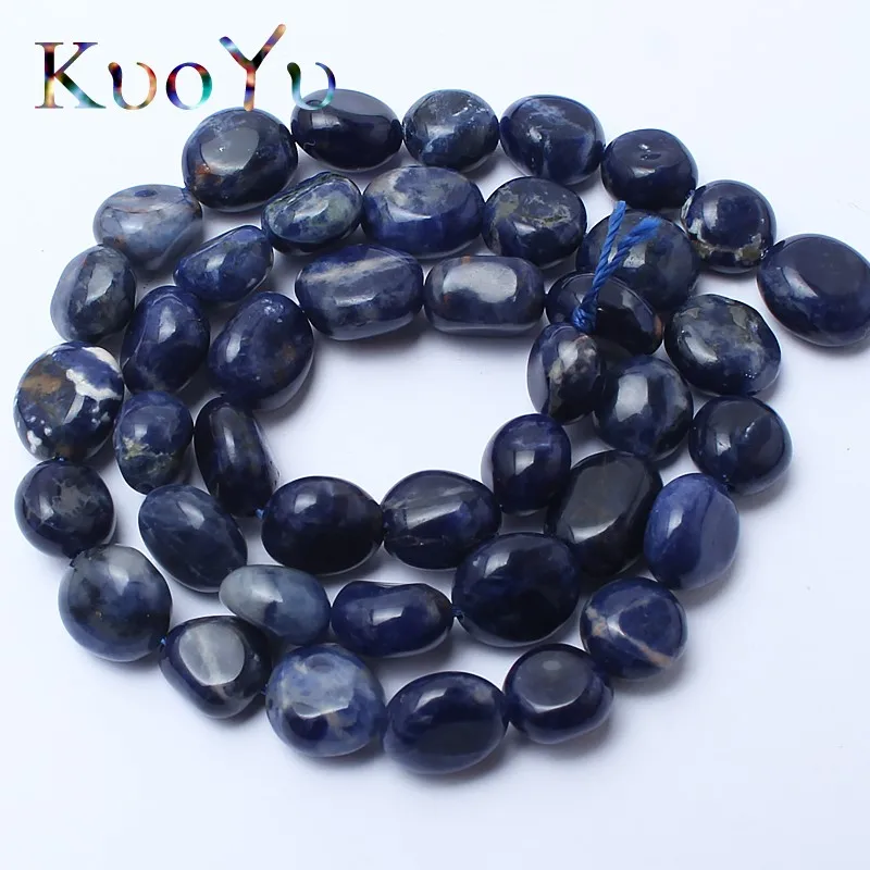 Old Blue Sodalite 8-10 мм естественный неправильной формы Амазонит Апатит Ларимар кварц драгоценный камень бусины Свободные каменные бусины для самостоятельного изготовления ювелирных изделий браслет 15" - Цвет: Old Blue Sodalite