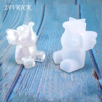 crafts diy mold q edition little elephant toys table decoration jewelry silicone molds