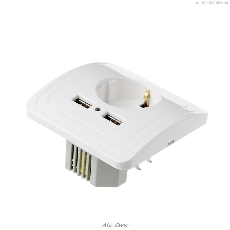 Розетка электрическая с двумя USB-портами 5 В 2 А | Обустройство дома