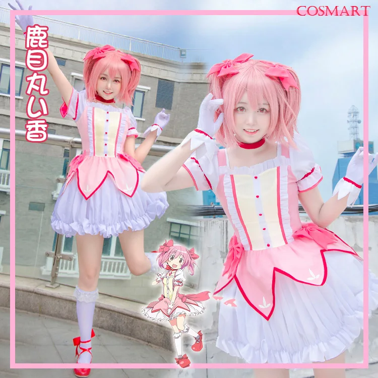 Аниме Puella Magi Madoka Magica Kaname Косплей Костюм Платье для Хэллоуина карнавальвечерние