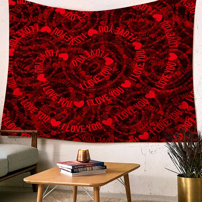 Love Boho Big Tapestry Home Decor Beach Cover Bohemia Wall Hanging Carpet Indian Yoga Mat Towel Floral Blankets | Дом и сад