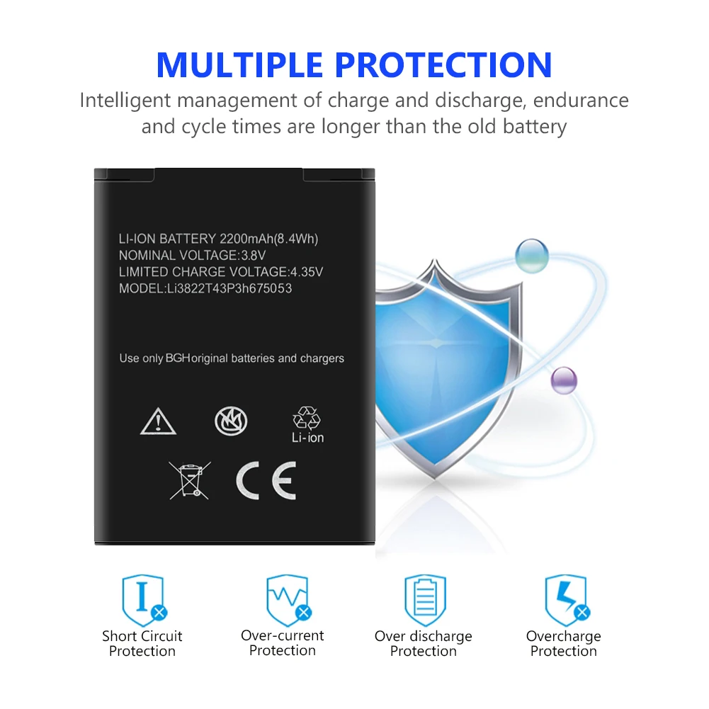 Аккумуляторная литий полимерная батарея для телефона Li3822T43P3h675053 ZTE 4G умное лезвие