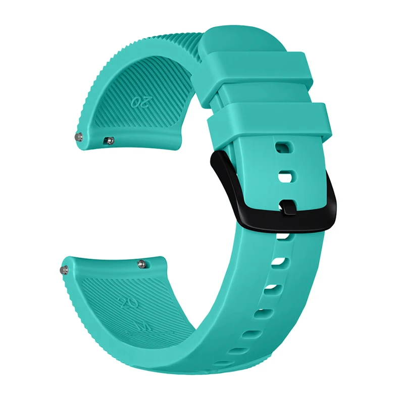 Lakeside Teal Laforuta Band для Garmin vivoactive3 Forerunner 645 ремешок 20 мм быстроразъемные Мягкие силиконовые сменные Эспандеры гибкие - Цвет ремешка: Lakeside Teal