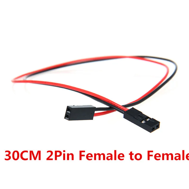 50 шт./лот кабели DuPont 30 см 2pin AWG26 макетная плата соединительные провода M-M F-F для