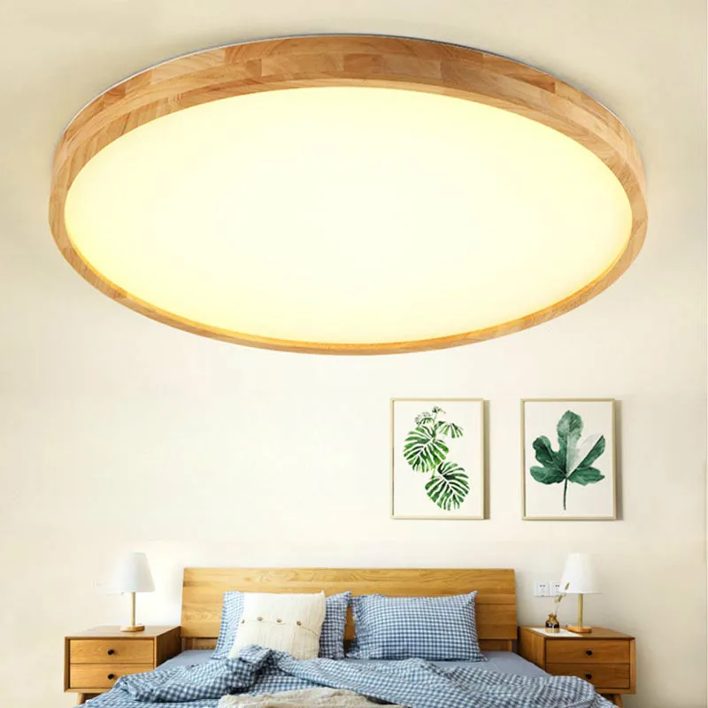 Светодиодный тратонкие светодиодные деревянные потолочные светильники для