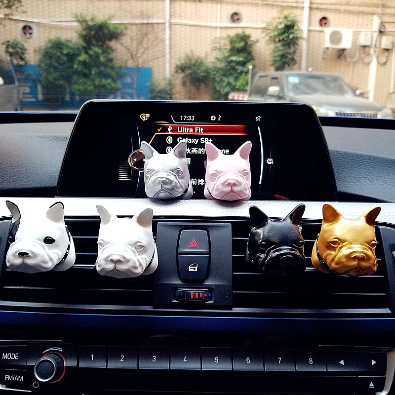 Французская Автомобильная розетка bulldog зажим для парфюма Алмазный кондиционер