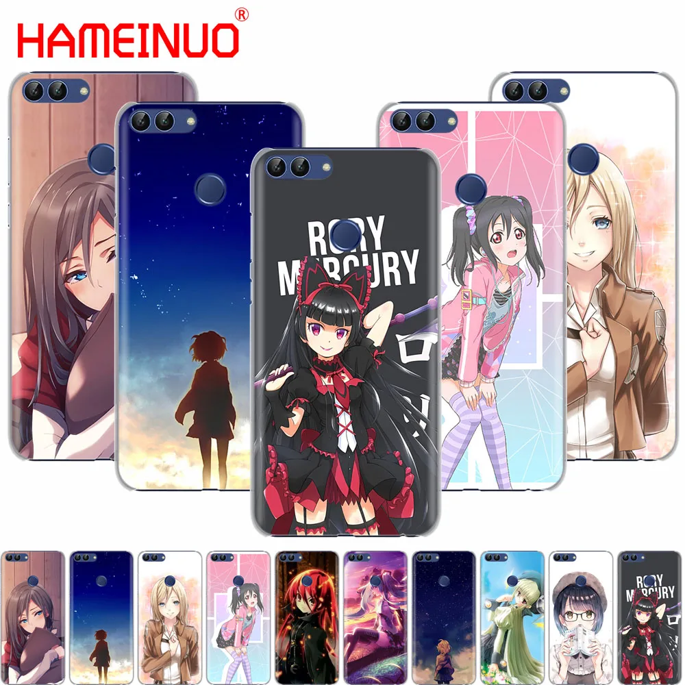 HAMEINUO милый аниме девушка комикс сотовый телефон чехол для huawei Honor 7C Y5 Y625 Y635 Y6 Y7 Y9 2017