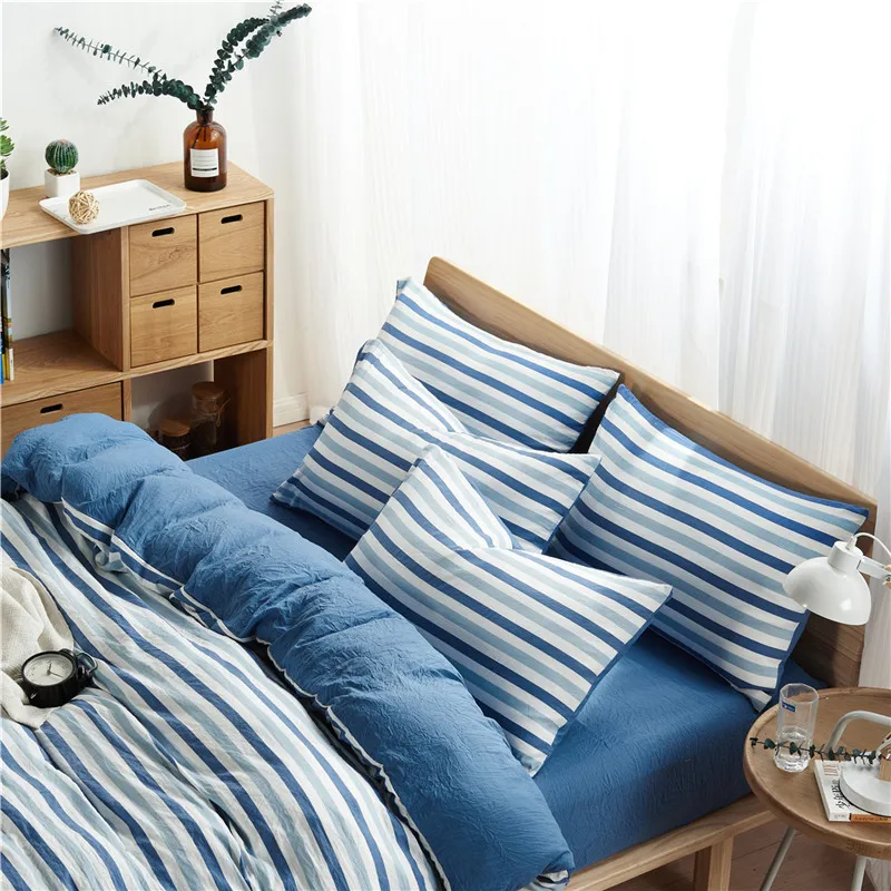 Постельное белье выход в полоску наволочка хлопок Уютный не исчезает сплошной