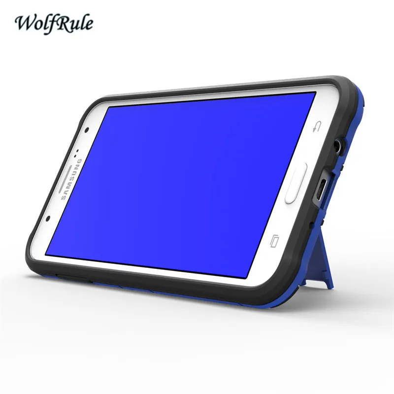 WolfRule чехол для Samsung Galaxy J7 мягкий силиконовый + пластиковый держатель SM J700 2015 J7|for