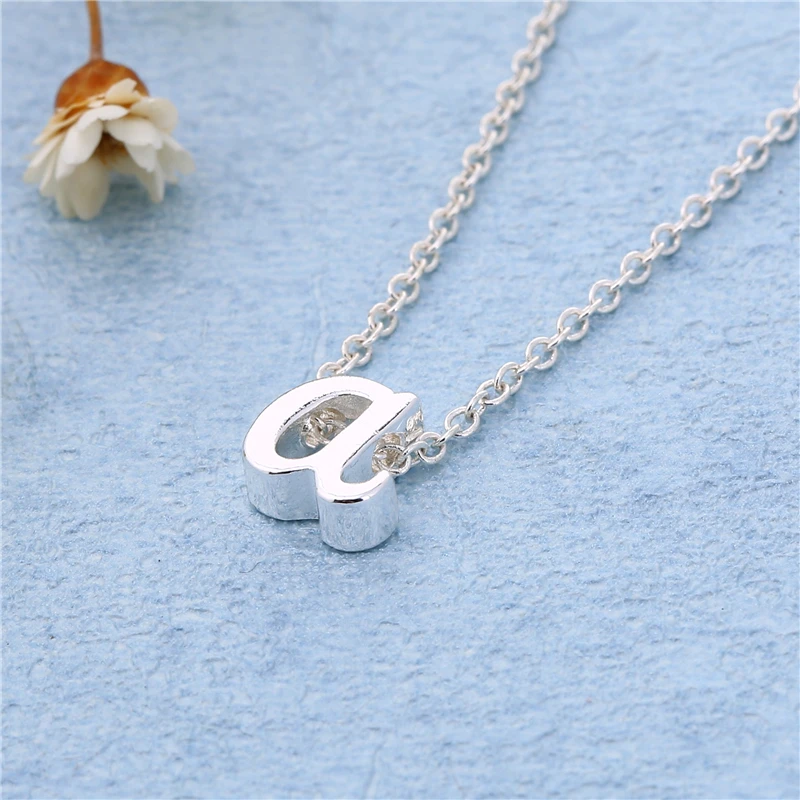 10 шт./лот модное ожерелье с буквенным принтом маленькое надписью для пары идея