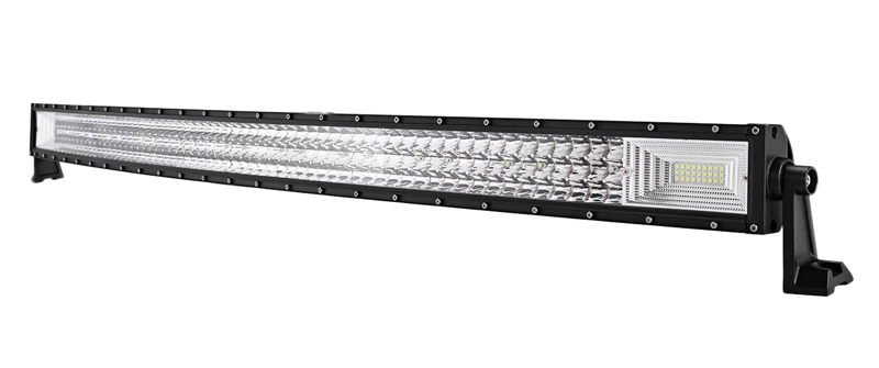 AUXMART 3 ряд 4" светодиодный бар 22" 3" 50" изогнутый внедорожный светодиодный рабочий светильник для грузового пикапа 4X4 Camber тонкий светодиодный светильник 12 В 24 В