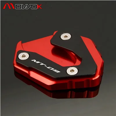 MT09 logo red Подходит для Yamaha MT09 MT 09- мотоциклетная боковая стойка расширение площадка для увеличения для Yamaha MT09 Tracer - Цвет: MT09 logo red