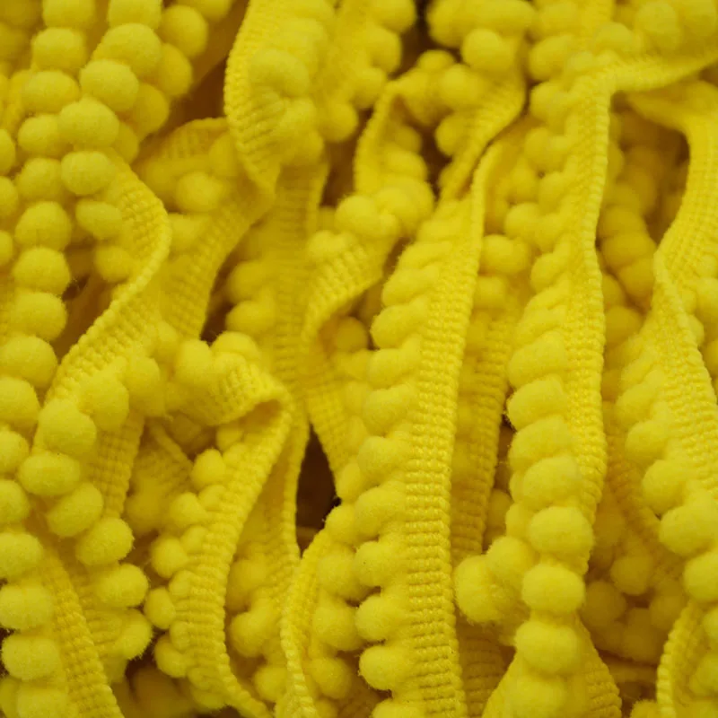 5 ярдов кружева ткань Швейные аксессуары помпон отделка украшения с помпонами