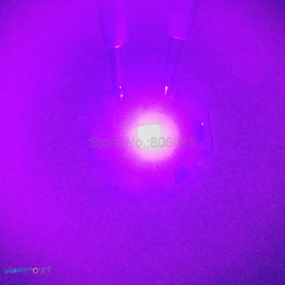 5 шт./лот чип Everlight 3 Вт 3535 Ультрафиолетовый высокомощный светодиодный излучатель