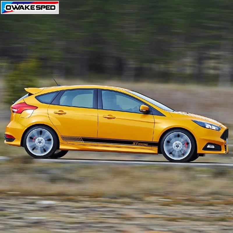 Автомобильная дверь боковой декор наклейки для Ford Focus ST Racing СПОРТ графика