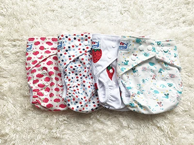 My Choice 4pcs My Choice Babyland Хлопковые Подгузники моющиеся многоразовые детский тканевый подгузник лист карманные пеленки Чехлы для новорожденных и младенцев Размер принт - Цвет: My Choice 4pcs